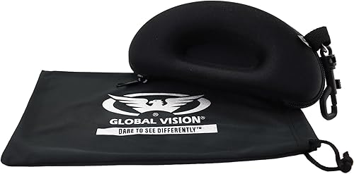 Miniatura 3 de Global Vision Hercules 7 - Gafas de sol de seguridad para mujer con estuche negro con cremallera y bolsa de microfibra, lentes de espejo flash con