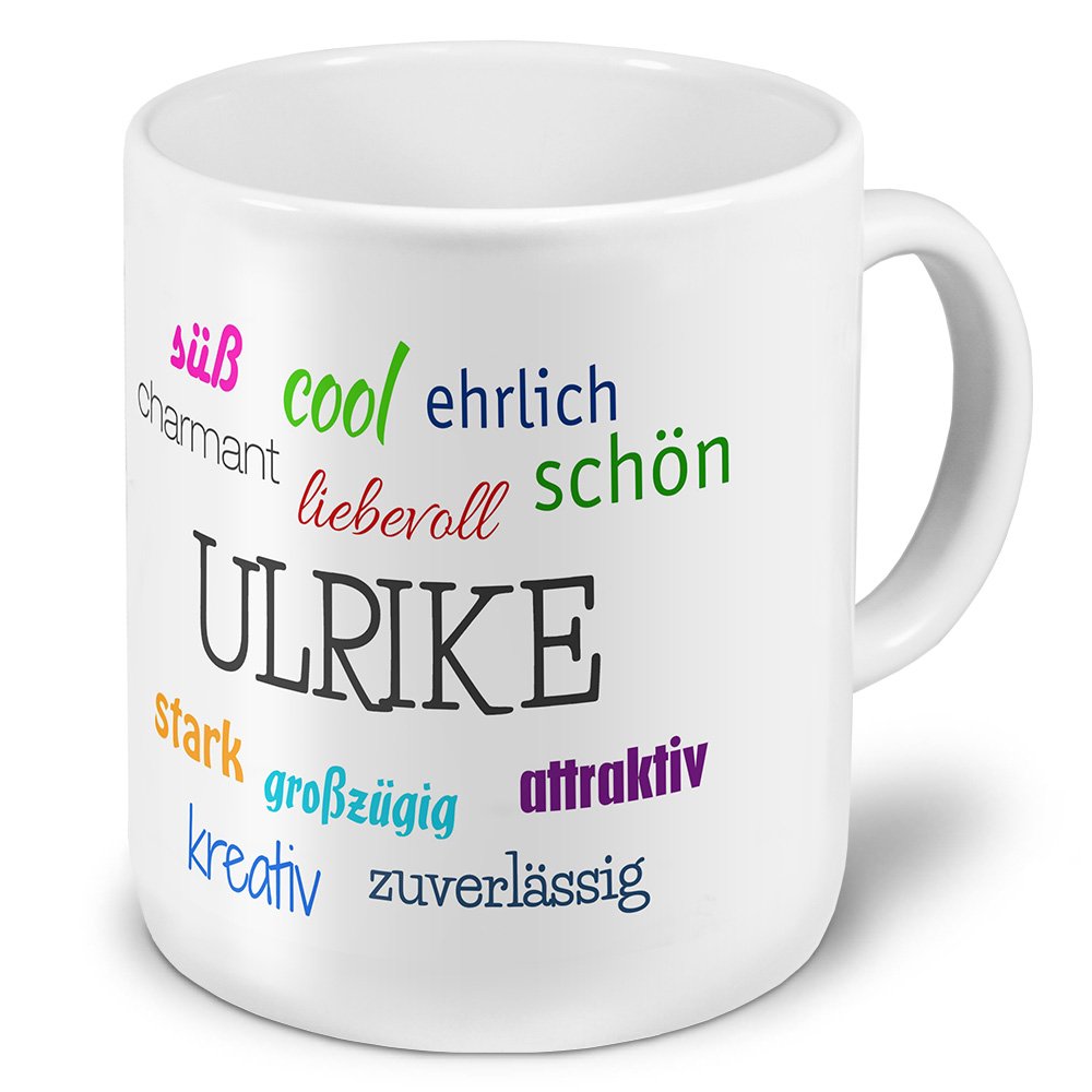 Personalisiert! Printplanet Tasse Mit Namen Lilli – Orange Design Mit Positiven Eigenschaften – Spülmaschinenfester Druck, 325 Ml Fassungsvermögen