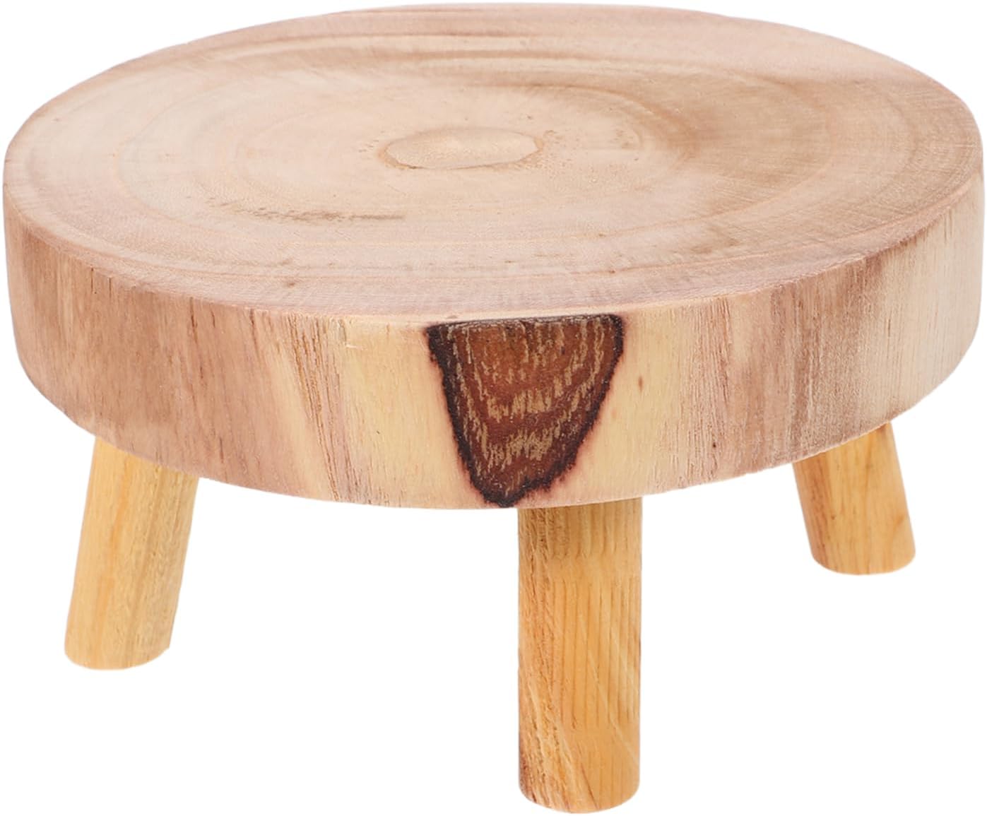 Chinese Style Wooden Flowerpot Stand Stool Shaped Display Base