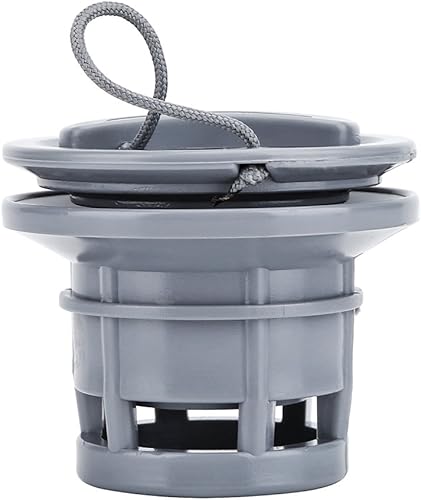 Miniatura 2 de Válvula de barco de PVC duradera gris, reemplazo de válvula de kayak, protección de doble sellado, entusiastas de la navegación para la mayoría de