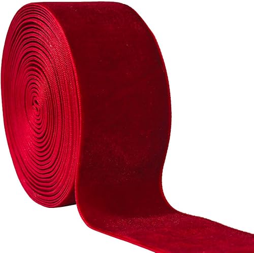 Miniatura 190 de Cinta de terciopelo para decoración, manualidades, bricolaje y caja de regalo, para bodas, Navidad y el Día de San Valentín