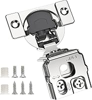 Vista 35 de Chibery 50 Pack 1-5/16" Overlay 3D Soft Close Concealed Hinge for Face Frame Door, Smooth Slow Self Closing Hinges, Satin Nickel, Hidden 105° Open