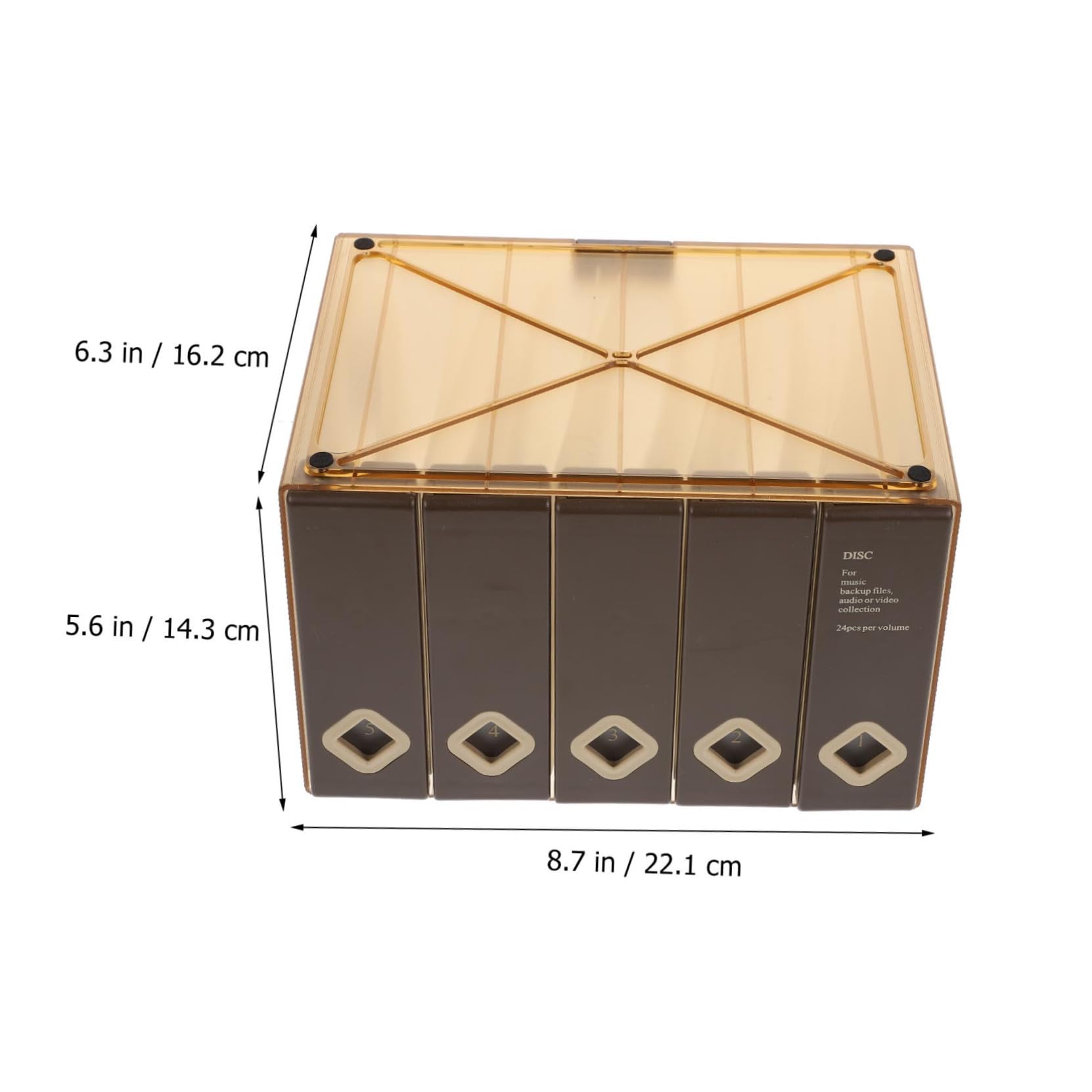 LABRIMP Custodia per CD capacità con Protezione Anti-Graffi Organizzatore per Dischi Portatile per Viaggi e Casa