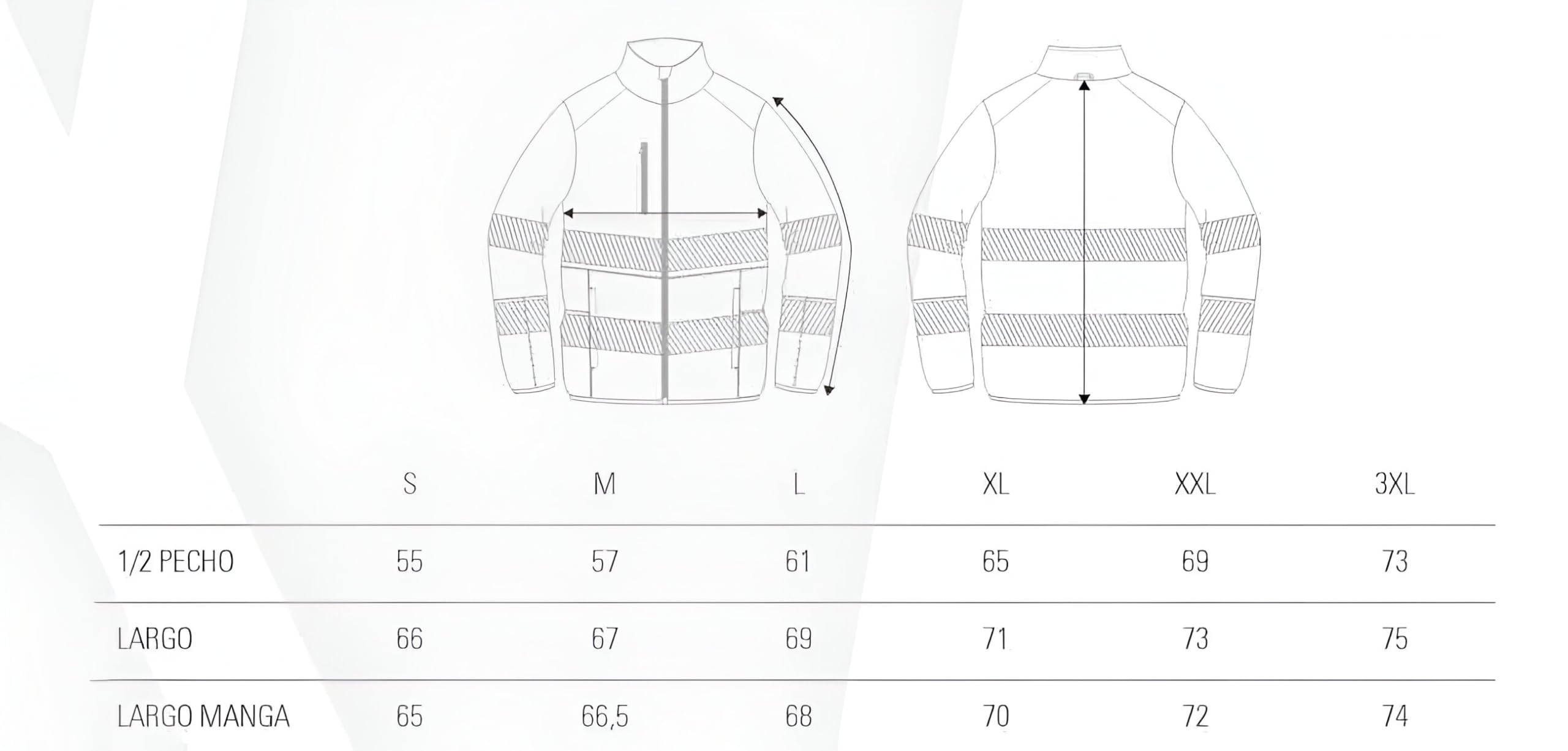 WORKTEAM Cazadora Reversible Acolchada Alta Visibilidad Clase 2 ISO 20471, Cintas Reflectantes Segmentadas, Cuello Alto, Bolsillos con Cremallera, Ropa Laboral Unisex