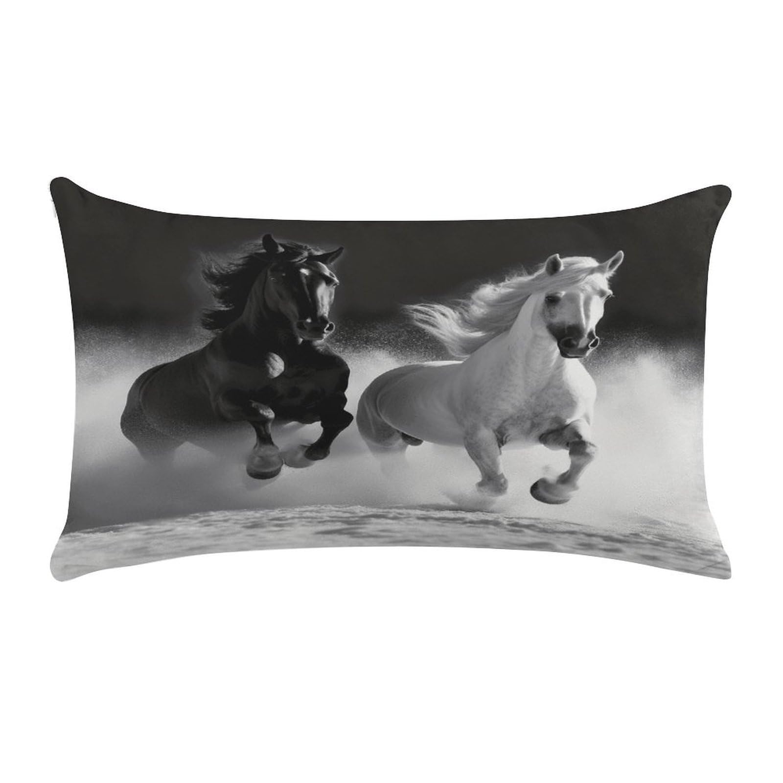 Funda de almohada lumbar de felpa de lujo rectangular premium para sof&aacute; 1