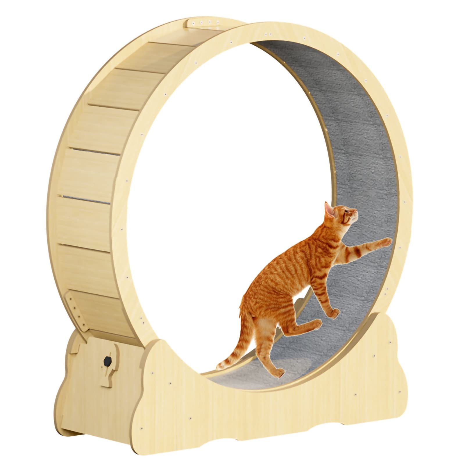 Rueda de Ejercicio para Gatos Rueda De Correr Para Gatos Grande Mediano Pequeño Para Gatos De Interior Que Hacen Ejercicio, Ruedas De Ejercicio De Gato / Rueda De Hámster De Interior Para 5 10 12 Kg L
