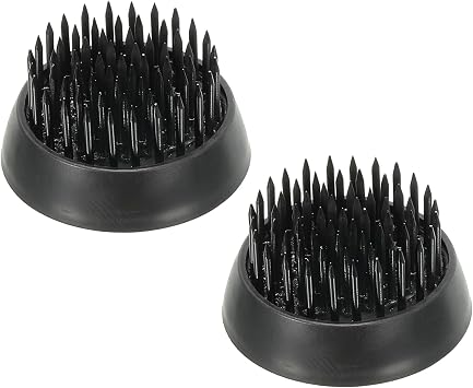 PATIKIL 2 Pcs 1.3" Flower Frogs Ikebana Kenzan Flower Arranger Tool Black