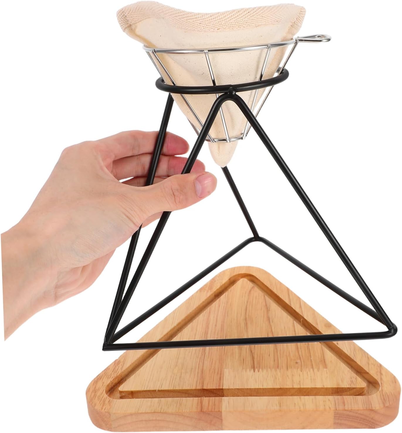 Reusable Manual Pour-over Maker Drip Rack Filter Holder Stainless Steel Dripper Office Home Coffee Filter Stand