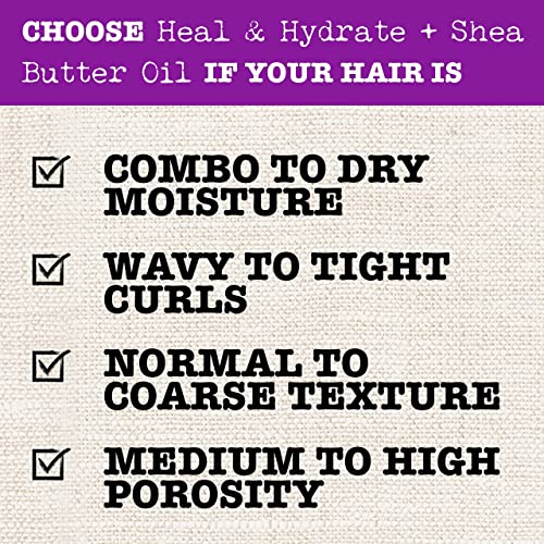 Maui Moisture Heal & Hydrate + Shea Butter Hair Mask & Leave-In Conditioner Treatment To Deeply Nourish Curls & Help Repair Split Ends, Vegan, Silicone, Paraben & Sulfate-Free, 12 Oz #TOP2