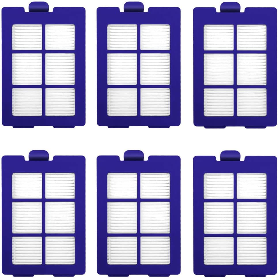 6pcs HEPA Filter For Eufy X8 Twin Turbine Robot Vacuum Cleaner Filter Screen, For Robovac X8 Hybrid Parts