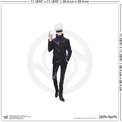 Miniatura 7 de Trends International Gallery Pops Jujutsu Kaisen - Póster de pared de Satoru Gojo, 12 x 12 pulgadas, versión sin marco