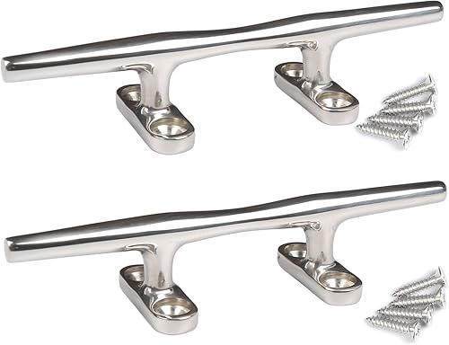 MX Boat Dock Cleats Boat Cleat Stainless Steel Marine Cleats for Boats,Kayak, Marine, Deck, Nautical Decor 2PCS