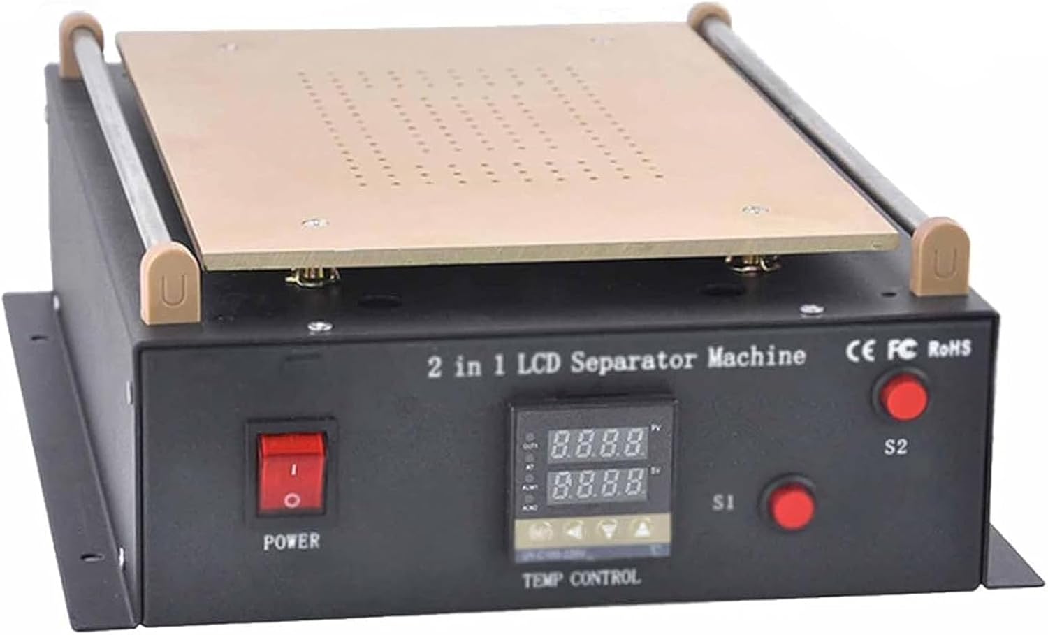 600W LCD Screen Repair Separator, Vacuum Separator Machine, Touch Screen Removal Tool, Temperature Range 50℃~180℃, for Repairing Mobile Phones Below 14 Inches