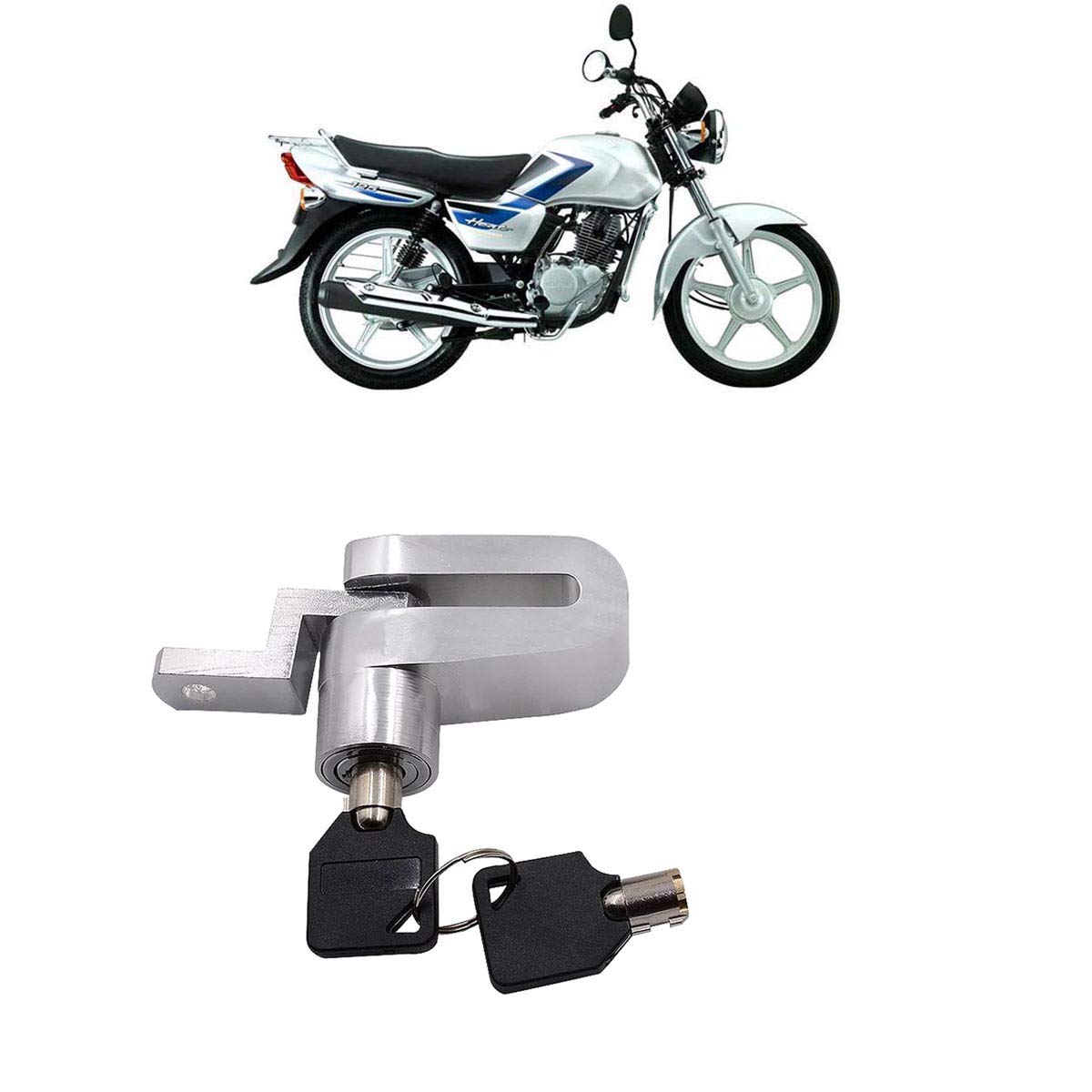 Shoolin Motorcycle Bike Bicycle Lock Scooter Brake Security Disc Lock