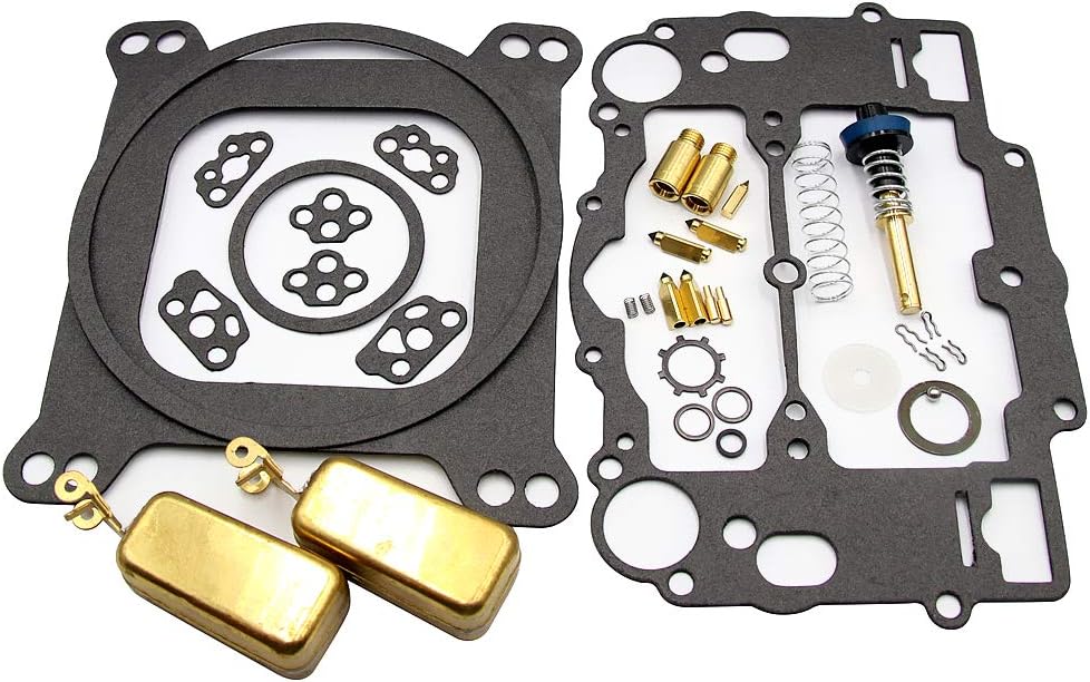 Carburetor Rebuild Kit for Edelbrock 1477 1400 1404 1405 1406 1407 1409 1411 AFB Performance 4 Barrel 400 500 600 625 750 CFM with Brass Floats