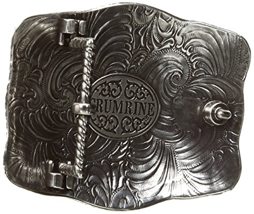Nocona Men's Crumrine Silver Bison Scaloped Buckle, One Size #TOP1