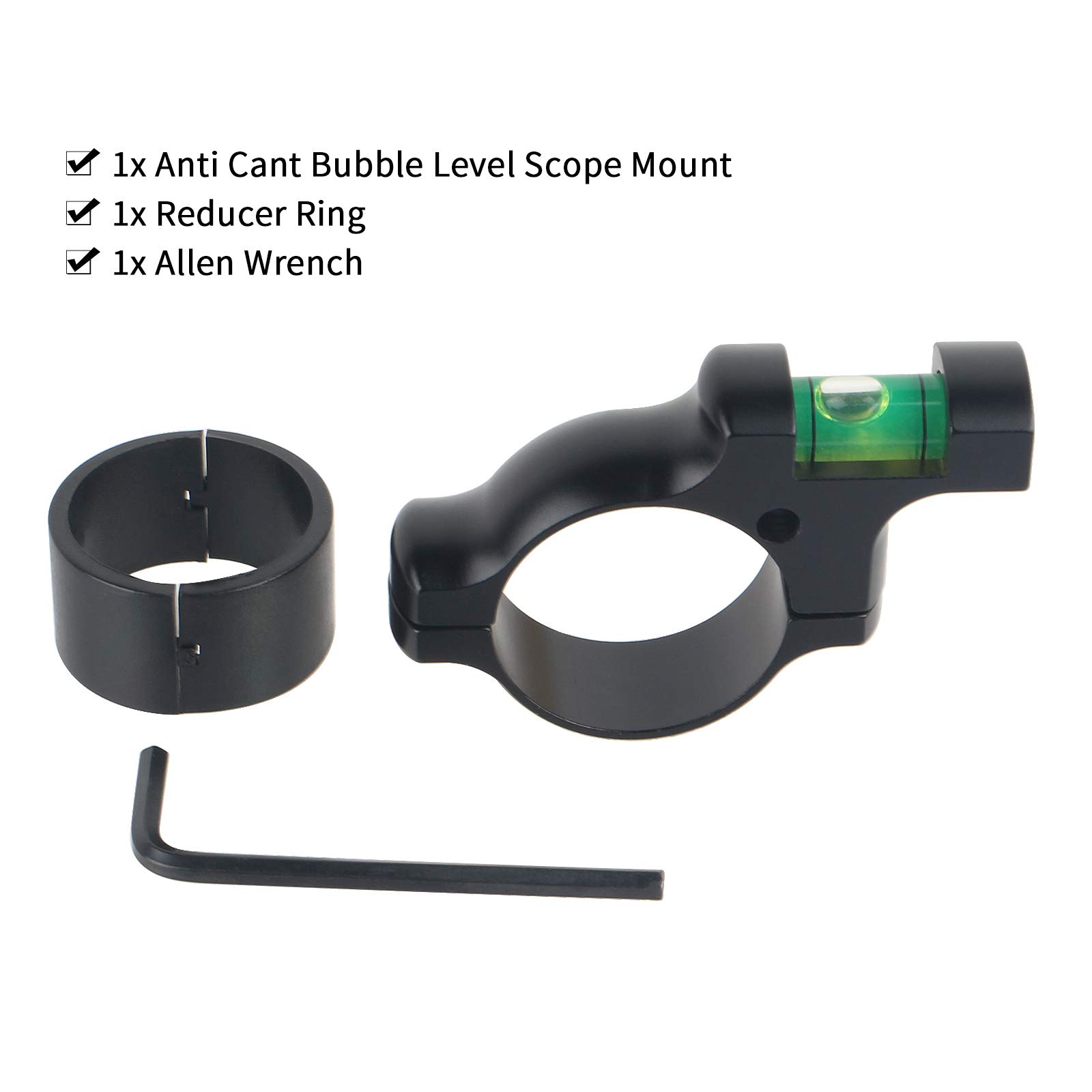 Tactical Rifle Scope Livella a Bolla per cannocchiale da puntamento da 25,4 mm / 30 mm Anelli di Montaggio per cannocchiale da Competizione per competizioni di precisione all'aperto