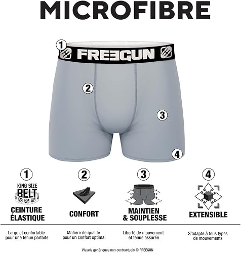 FREEGUN Men's Fgsmb/1/Bm/Pk3 Boxer Briefs (pack of 3) - 2