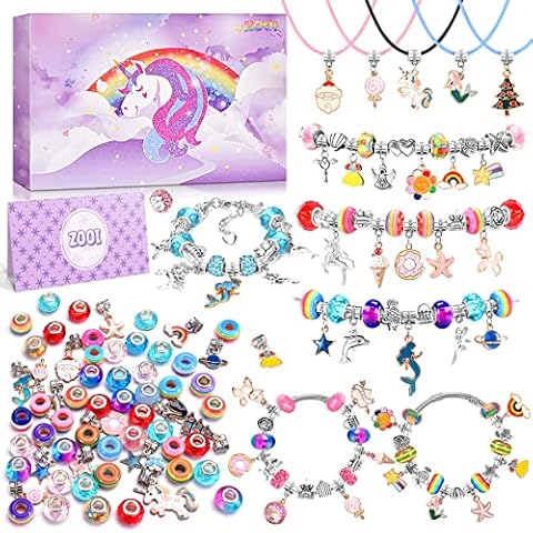 ZOOI Bracelet Making Kit for Girls, Girls Toys Age 6-8, Arts and Crafts for Kids Girls Ages 8-12, Gifts for 10 Year Old Girl, Jewelry Making Kit, Gifts for Teen Girls, Gifts for Girls Age 8-10 Cover