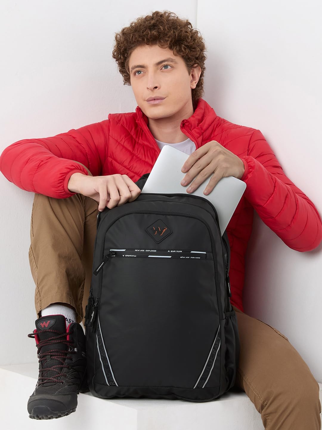 Wildcraft Dark Edition 45 L Professional Laptop Backpack for Men & Women | Fits 15.6 inch Laptop | Padded Shoulder Straps, Multi Compartments, Anti-Theft Zippers | Business Travel Bag | Dark Black 14 61KBAaVwqHL. SL1440