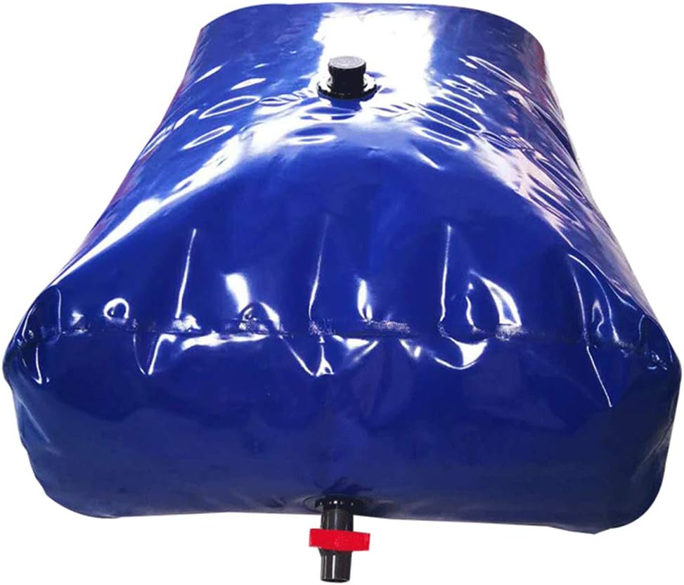 Large Capacity Water Storage Container Foldable Rain Barrel, Portable PVC Flexible Water Bag Water Tank, Outdoor Gardening Water Bag with Faucet, Emergency Water Tank for Irrigation/Storage ( 330L(87