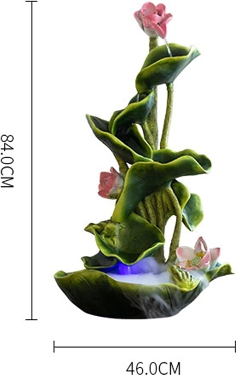 Modern New Chinese Landing Water Fountain, Living Room Courtyard Decoration, Home Accessories, Decorative Lotus Water Floor-Standing Fountains