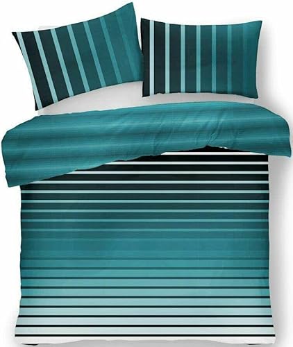 LIZZIE JACOBS New Printed Duvet Cover Sets Cotton Rich Quilt Cover Sets Easy Care Reversible Bedding Sets (King, Oscar Ochre)