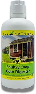 Carefree Enzymes Poultry Coop Odor Digester 33.9 oz — Natural Enzyme Concentrate, Neutralizes Ammonia & Waste Odors in Chicken Coops