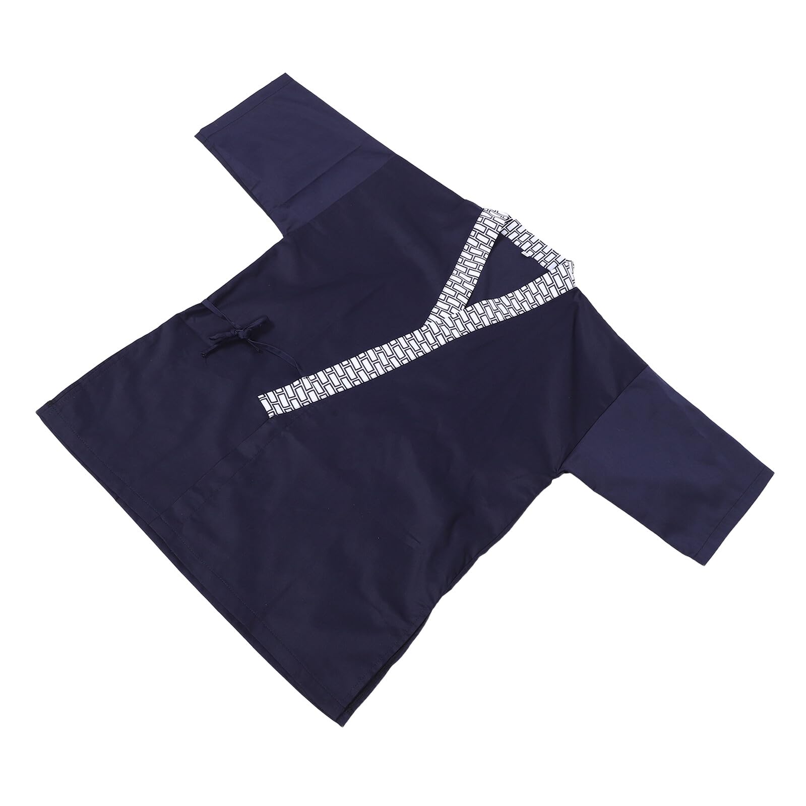 ibasenice Chaqueta Kimono Japonesa de Chef Sushi Unisex, Talla Grande L, Color Azul 425, Ropa de Trabajo para Cocina y Restaurante, Abrigo Tradicional para Hombre y Mujer, Uniforme Japonés
