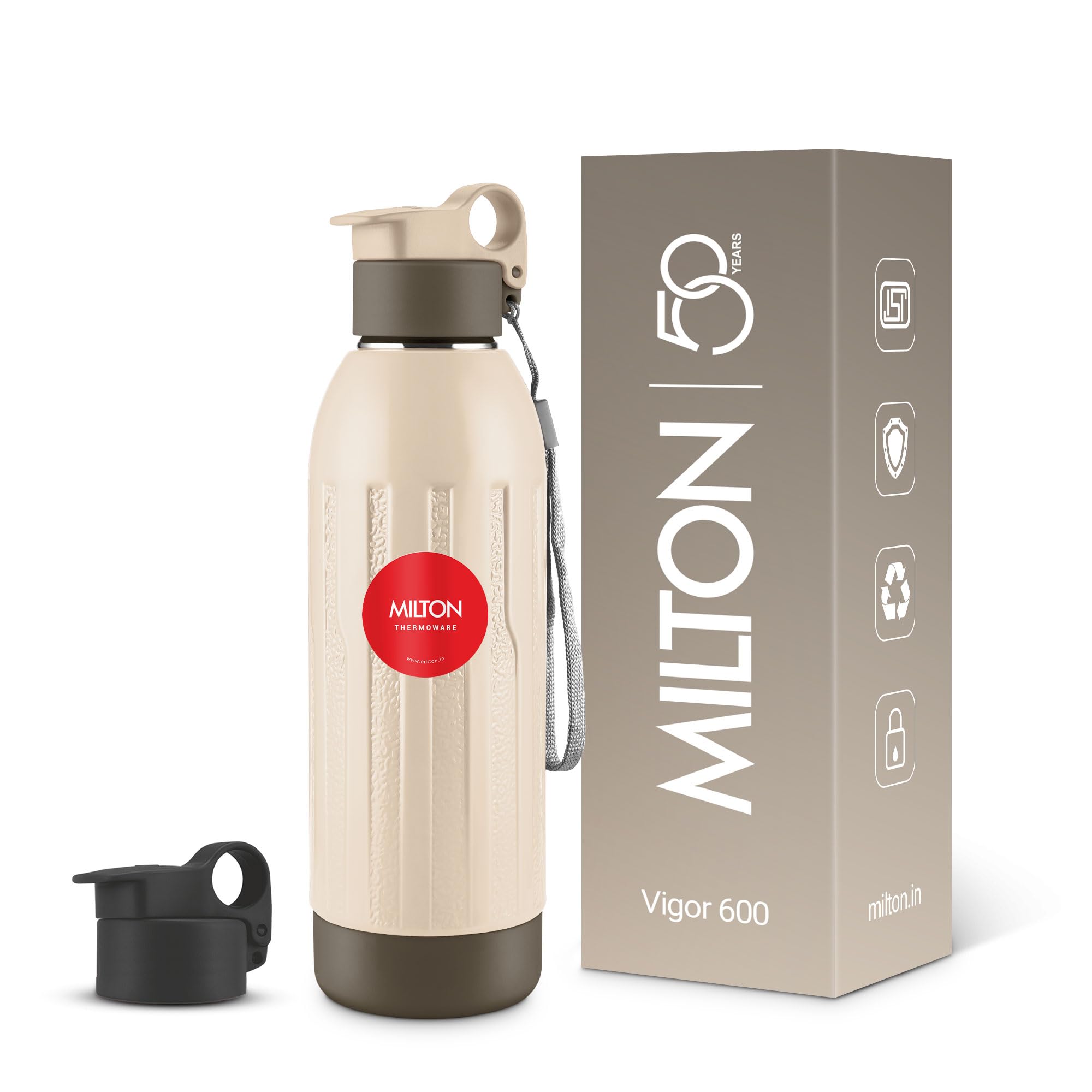 Milton Steel Vigor Thermoware - Leak Proof Water Bottle -15