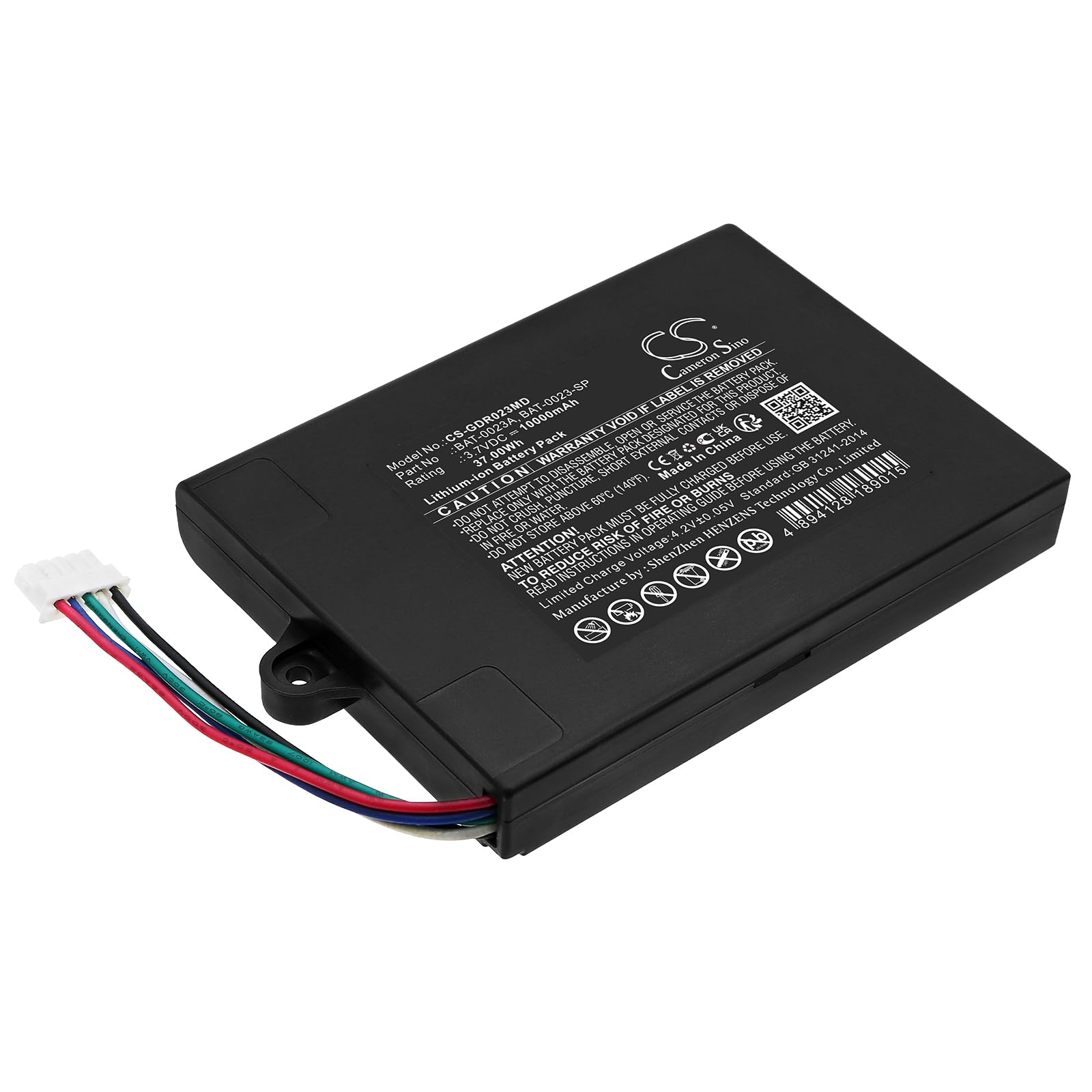 TECHTEK Batterie 10000mAh Compatible avec [Given Imagion] DataRecorder 3.0, DR3, Pillcam DR3, PillCam Recorder, pour [Medtronic] Ovidien Endoscope Pillcam pour [Covidien] remplace BAT-0023-SP, BAT-00
