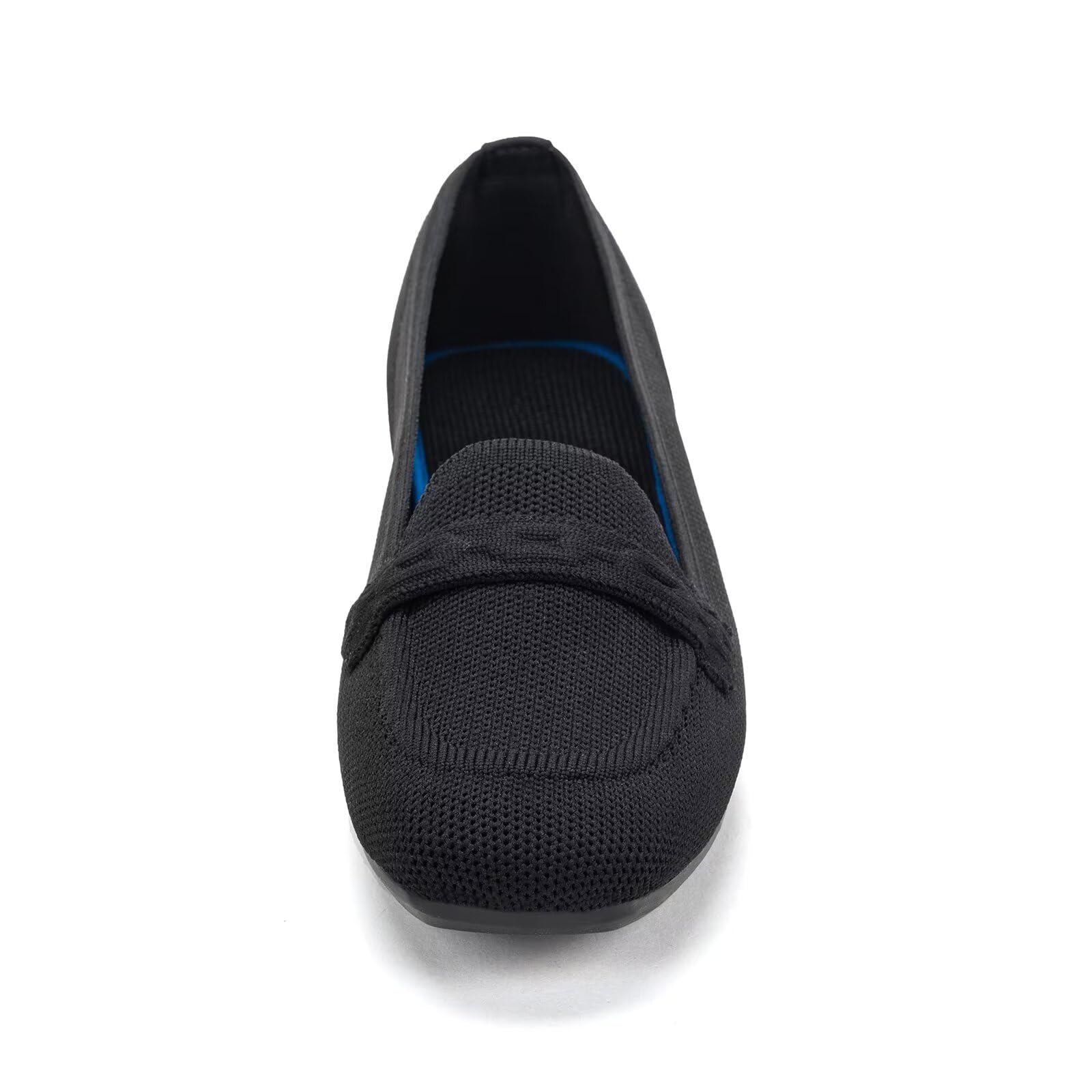 Frank Mully Damen-Loafer mit quadratischer Zehenpartie, Bequeme Büro- und Arbeitsschuhe, süße Penny-Loafer, zum Hineinschlüpfen, Gehen, Fahren