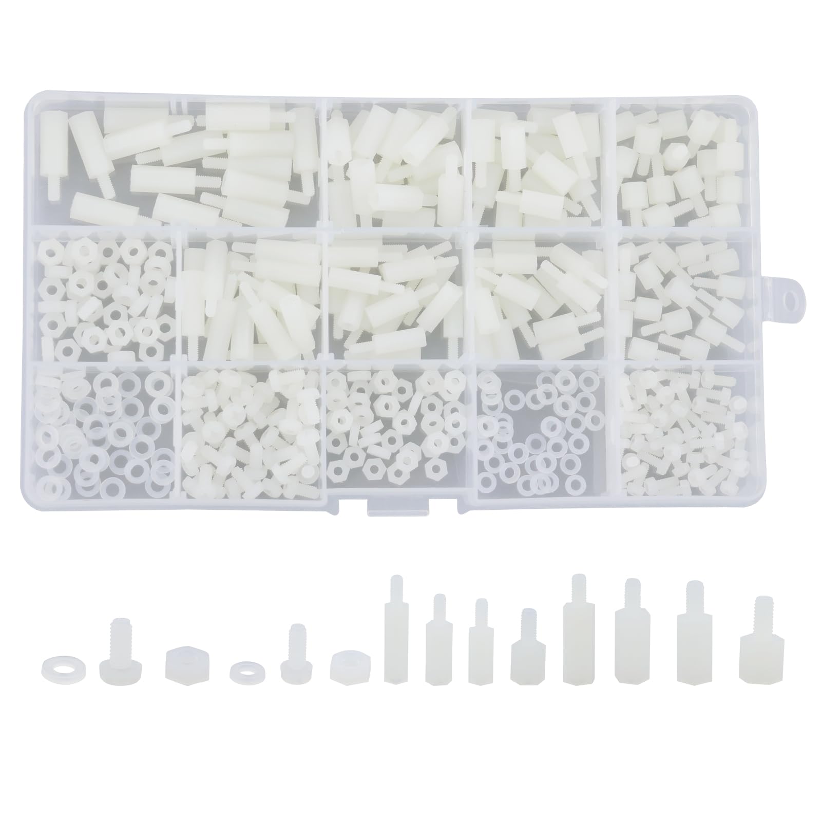 Kit Distanziatori M2.5 M3 In Nylon - 380 Pezzi, Per PCB, Raspberry Pi, Elettronica - Foto 4