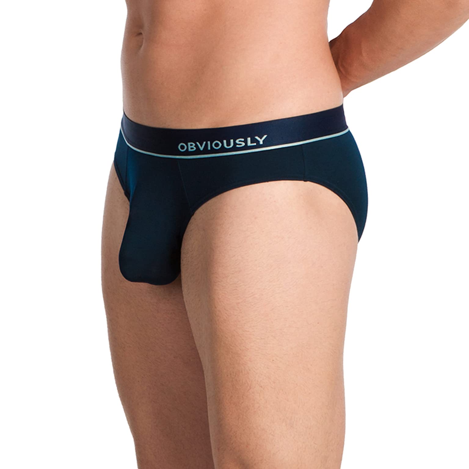 Obviously Men's Midnight Primeman Anatomax Brief Underwear (S/30-32)
