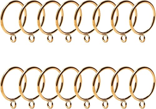 Miniatura 17 de MroMax Anillos de cortina con ojales, anillos de cortina negros de metal de 1-3/4 pulgadas de diámetro interior, anillos de ojales deslizantes