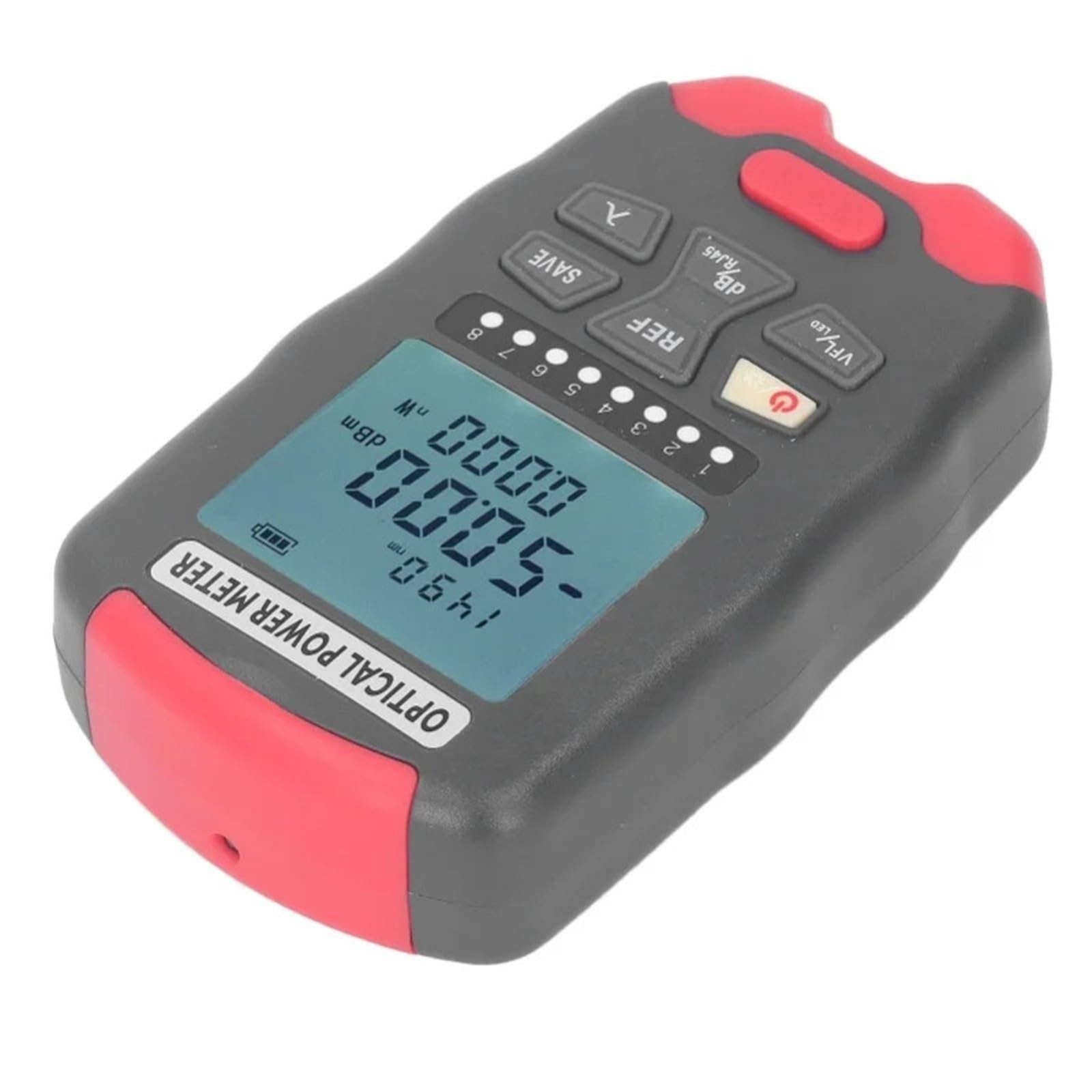 Tester per fibra ottica, Misuratore di potenza in fibra ottica da 30KM Tester per cavi netti VFL a luce rossa a LED -50 - +26dBm