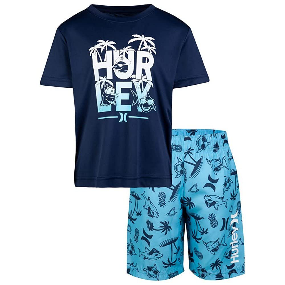 Hurley Hrlb Shark Paradise Set Pantaloncini da Board Bambini e Ragazzi