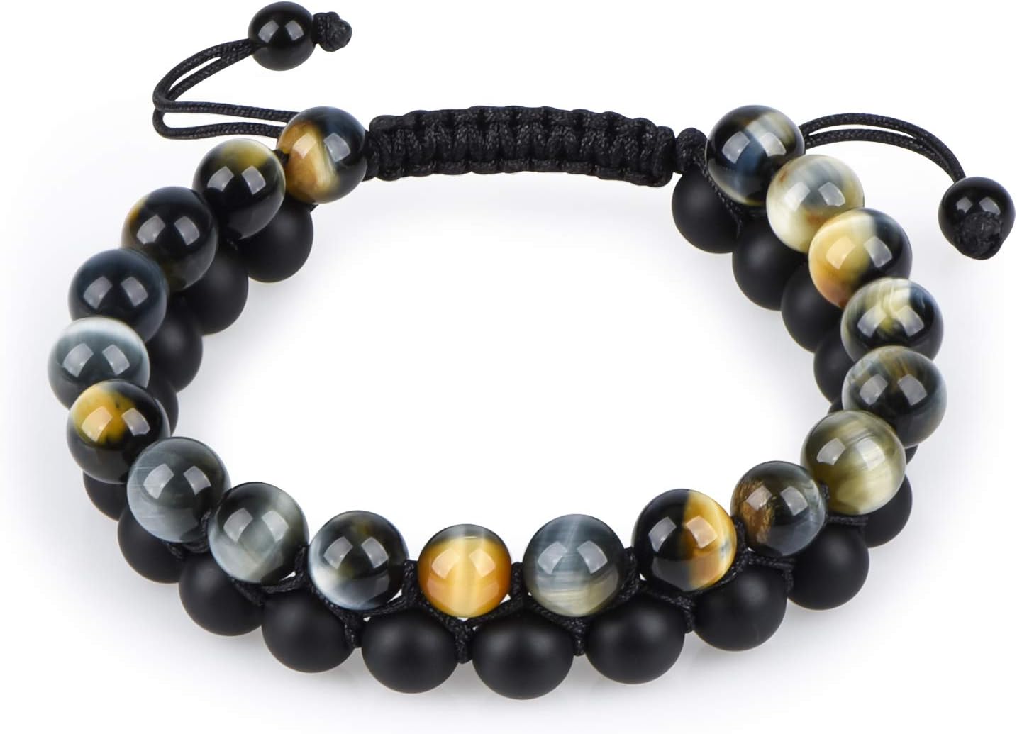 Blue Tiger Eye Onyx Bracelet