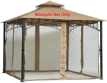 Westcharm 12x12 Gazebo Universal Replacement Mosquito Netting Screen Walls, Set of 4 Panels Gazebo Mosquito Net Only