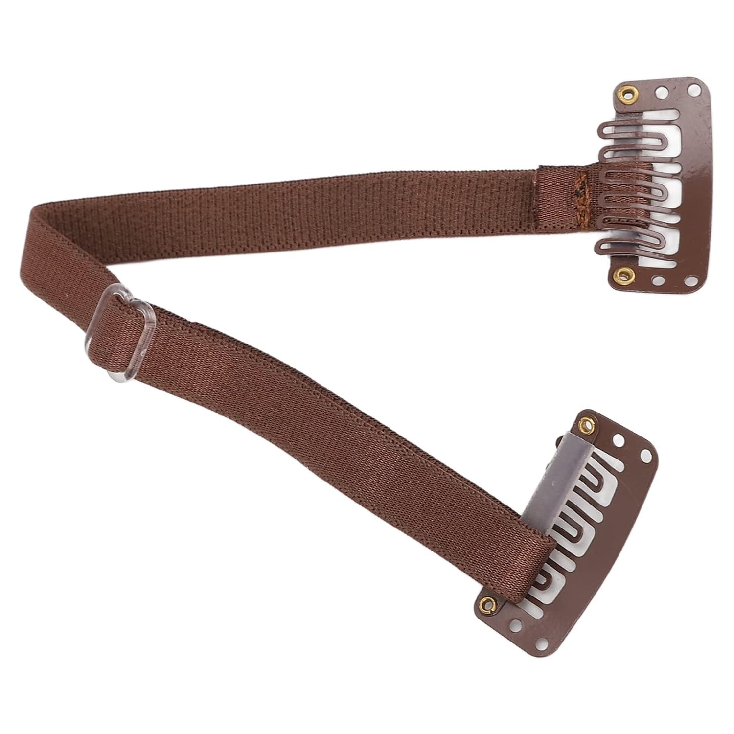 Facelift Band,Facelift Bands With Clips,Face Lifting Band, 4Pcs Adjustable Elastic Belt Eye Wrinkle Removal Belt with Hairclip, Firm Skin (Brown)