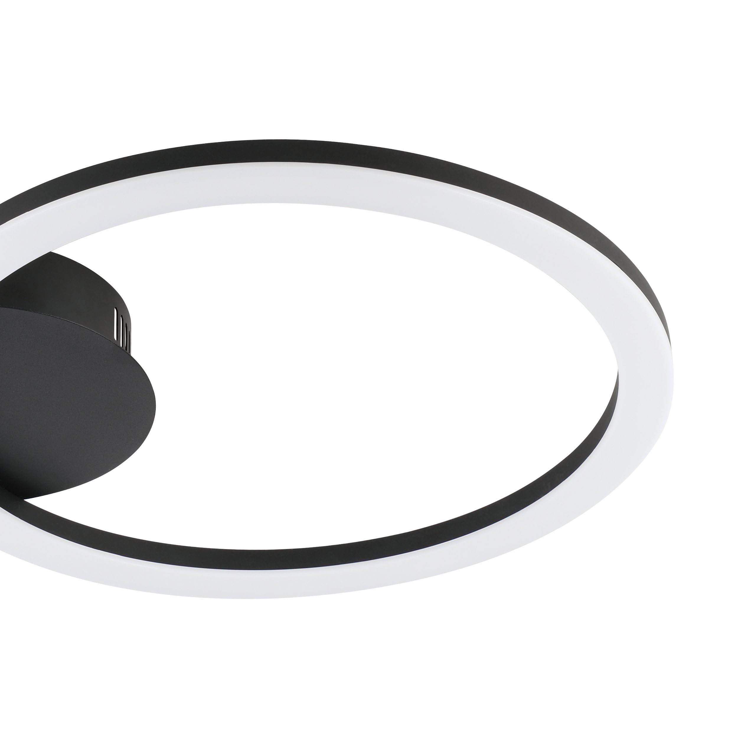 EGLO connect z Smart-Home lampa sufitowa LED Parrapos-Z, ZigBee | aplikacja i sterowanie głosowe Alexa, regulacja barwy światła (ciepła biel – zimna biel), światło ściemnianie, 34 x 30 cm