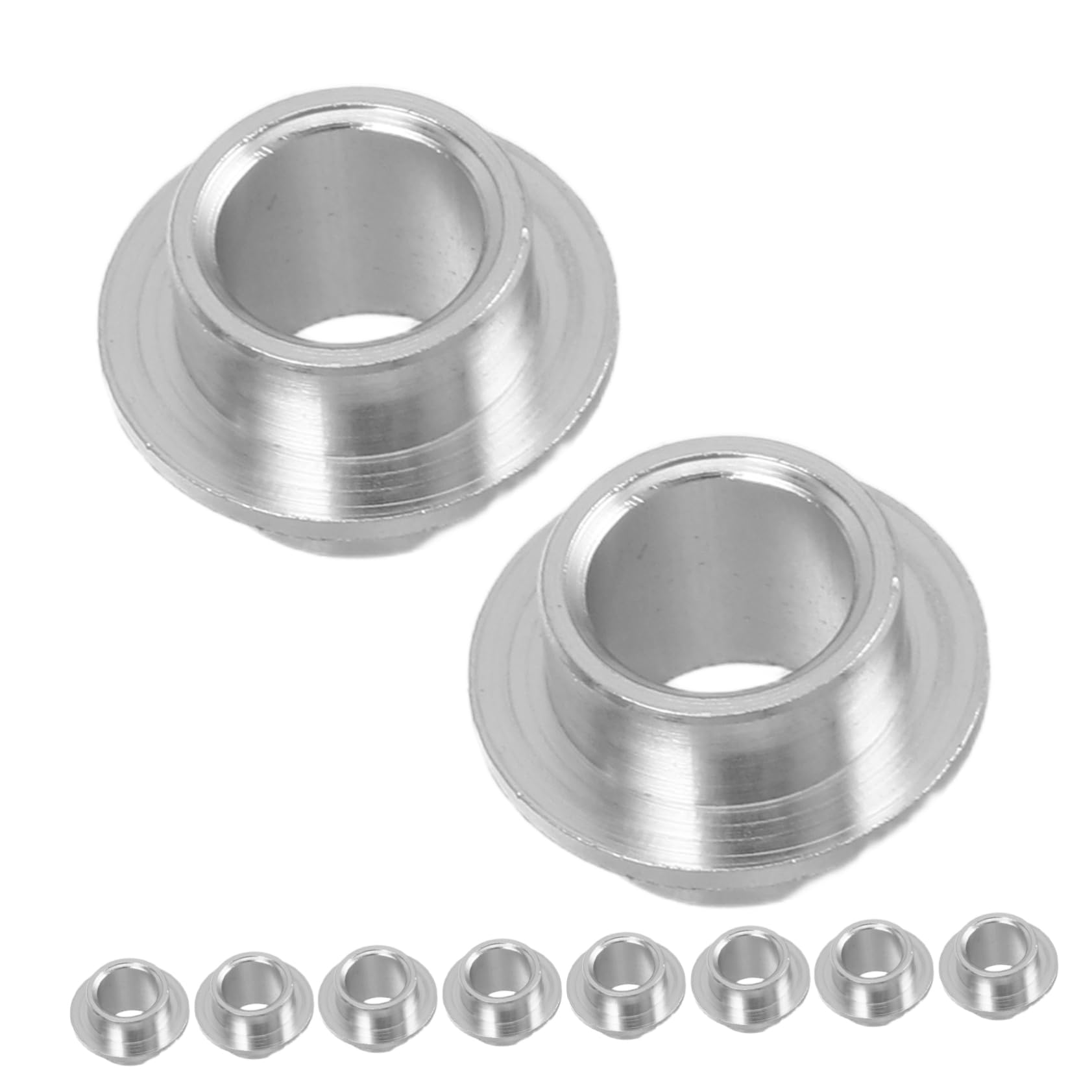 Mipcase 20 Pcs Aluminum Inline Skate Wheel Bearing Spacers Durable Axle Spacers Reduction and Wear Protection Easy Installation for Various Roller Skates and Skateboards