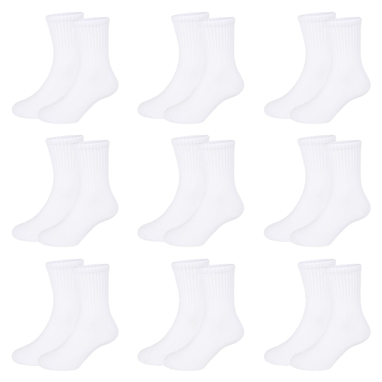 Jeayita 9 Paar Socken Jungen Kinder Socken Sportsocken Kinder Schulkind Socken Tennissocken Kindersocken