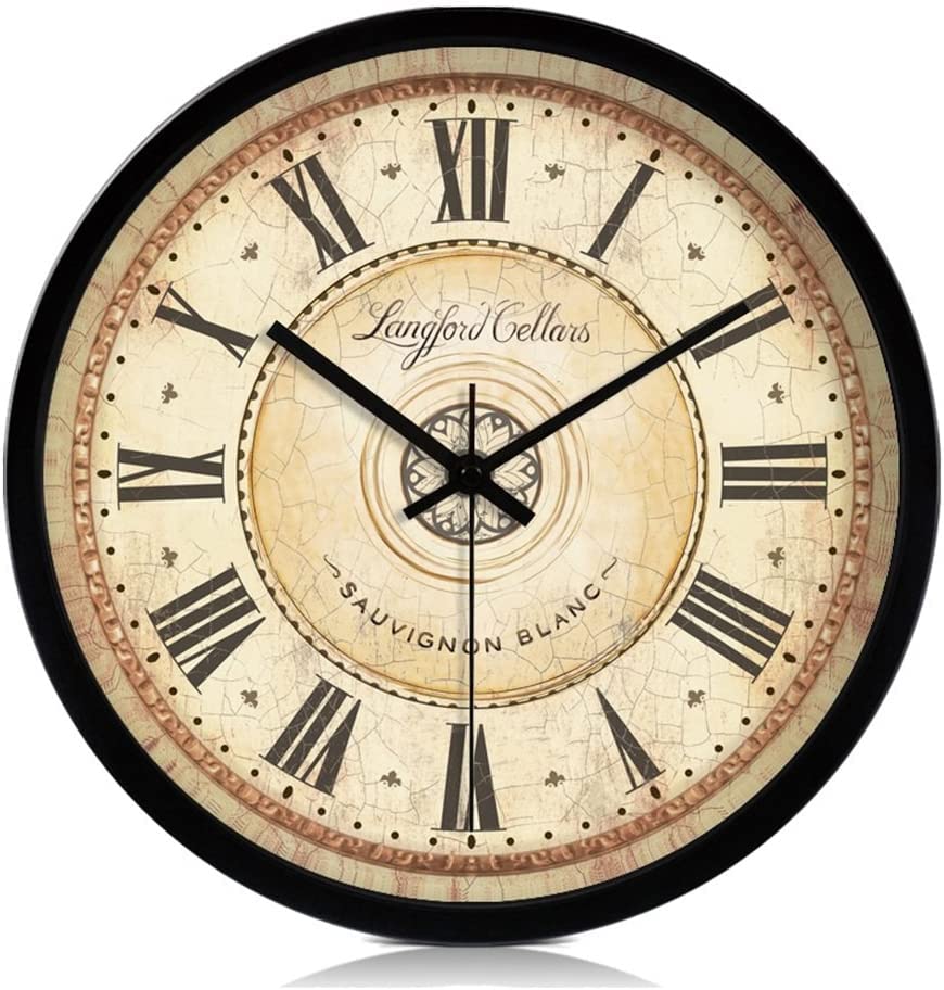 Horloge murale silencieuse pour salon et chambre : décoration chic