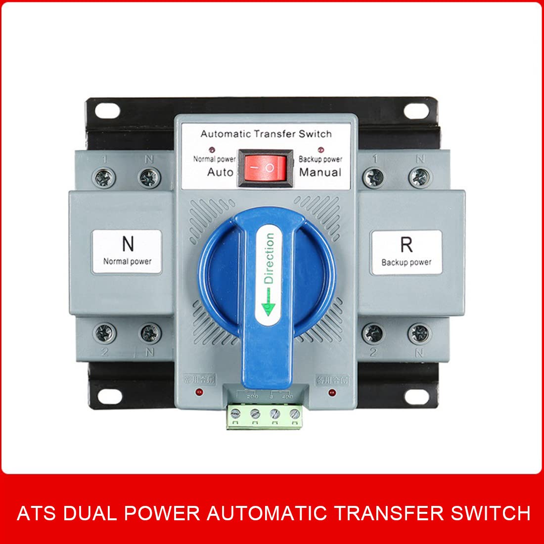 2P 63A 230V Tipo MCB Interruptor de Transferencia AutomáTica de Doble Potencia Voltaje Nominal 230V Frecuencia Nominal 50/60Hz