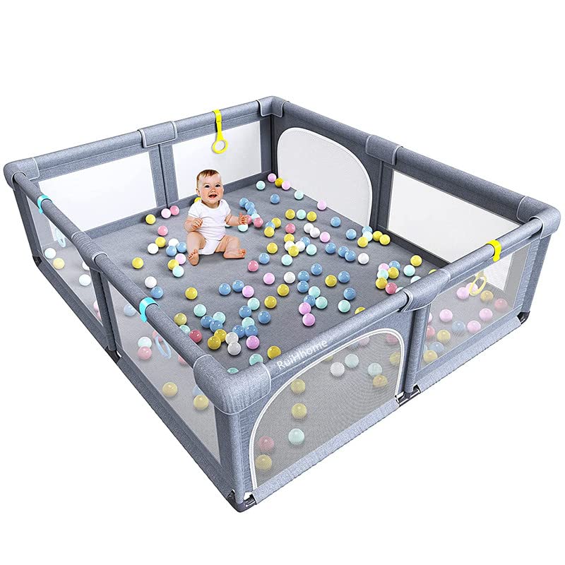 Buy Baby Playpen, Playpen fance for Toddlers, Extra Large Baby Playard with Gate, 150*180 cm