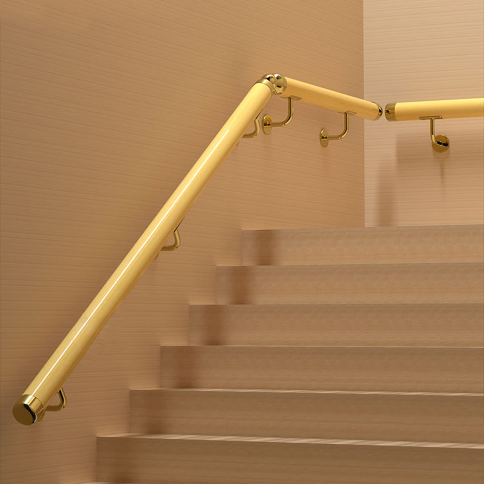 Main courante d'escalier 70cm en métal pour couloir et loft