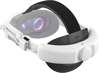 KIWI design Comfort Battery Head Strap Compatible with Meta Quest 3/Quest 3S,Single Point Charging