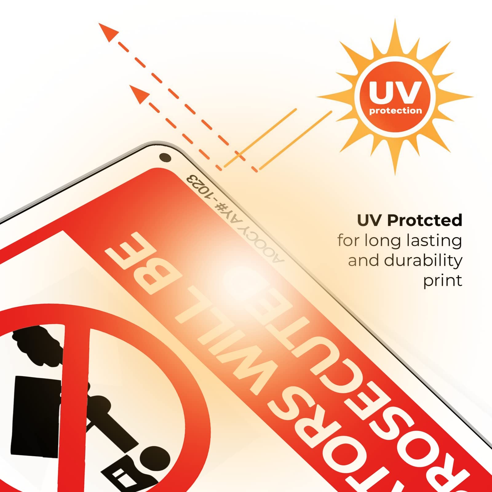 „No Dumping“ Schild Aus Aluminium – 17,8 X 24,9 Cm, Wetterfest & Vorgebohrt