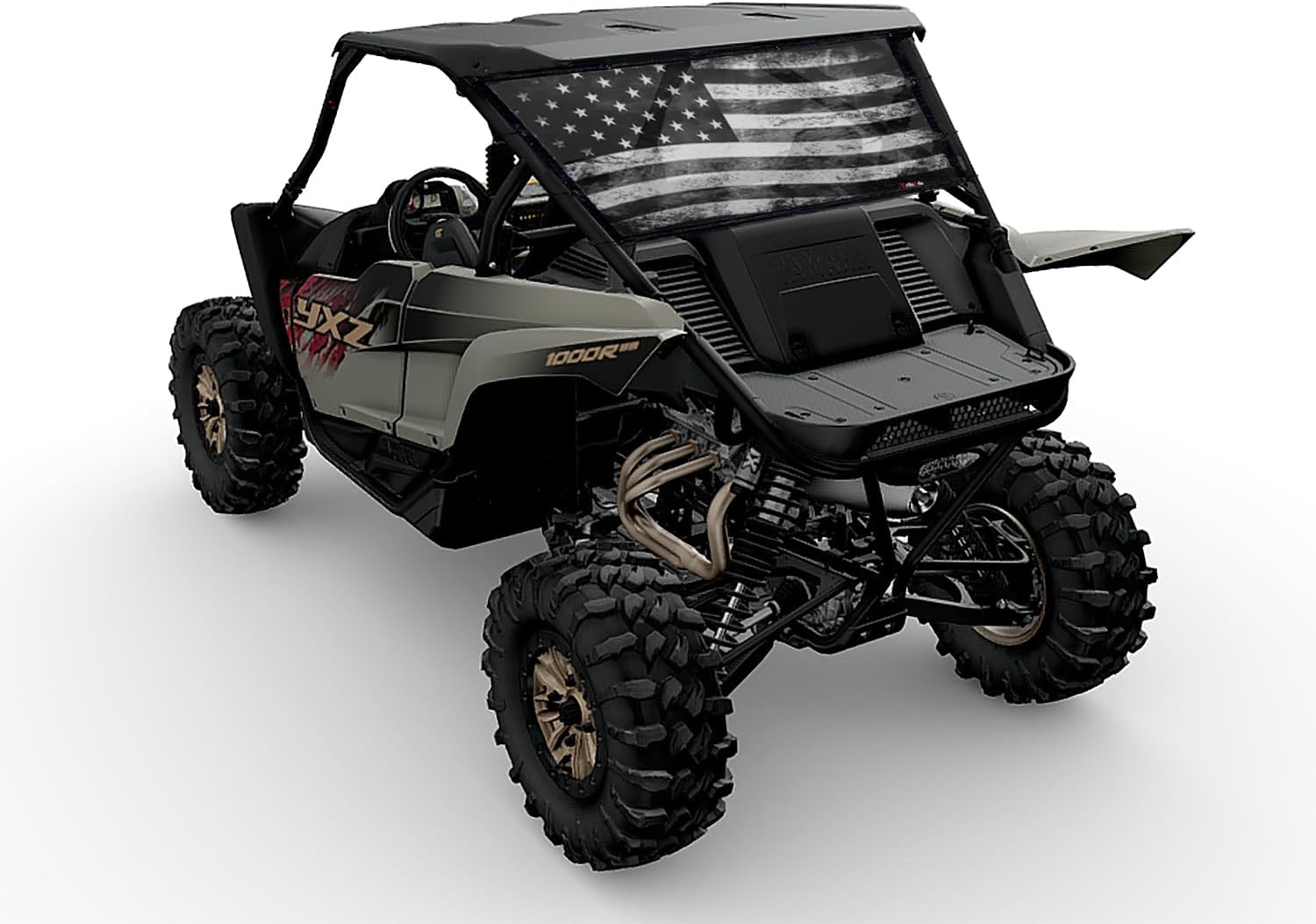 Fits Yamaha YXZ UTV Rear Dust Screen by GrilleAdz UTV Accessories (Tactical)